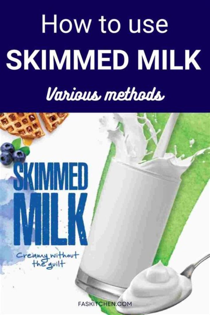 Are skimmed milk good?