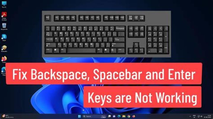 Can't backspace on keyboard?