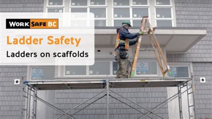 Can ladders be used on scaffolds?