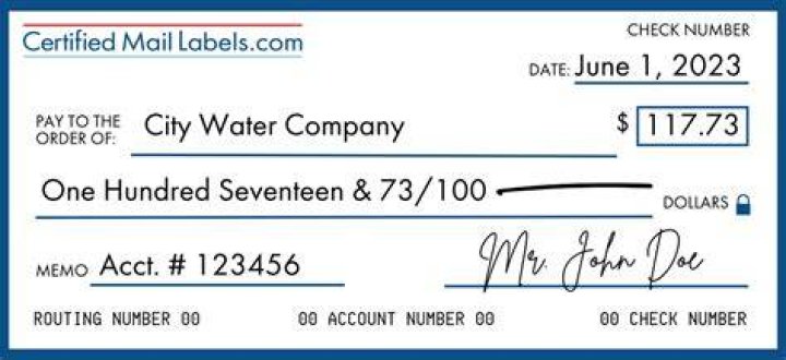 How to sign a check?