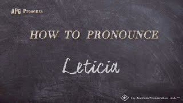 How you pronounce letitia?