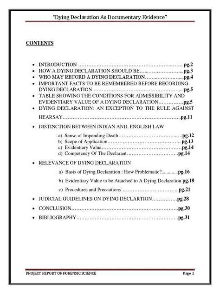 Is dying declaration hearsay?