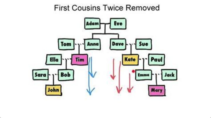 Is first cousin twice removed?