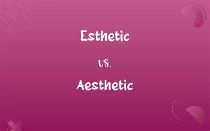 Is it aesthetic or esthetic?