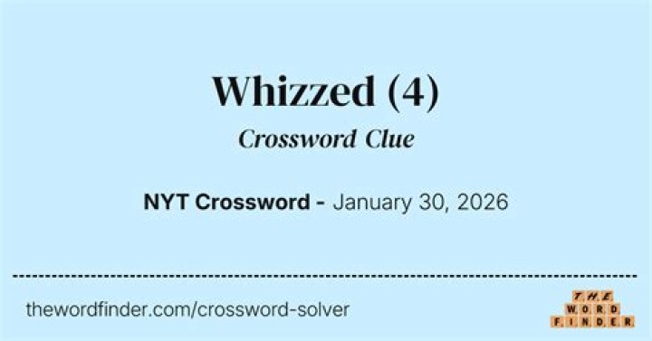 Is whizzed a real word?