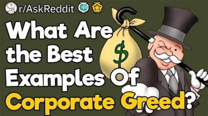 What greed does to a person?