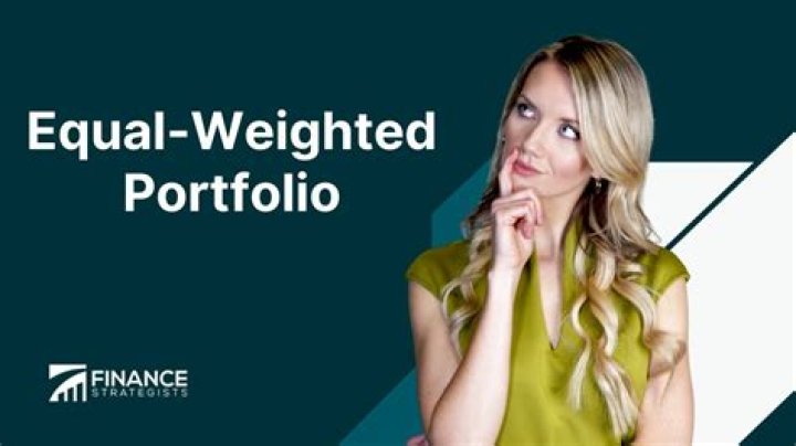 What is equally weighted portfolio?