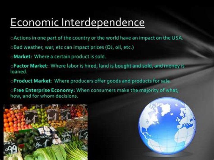What is interdependence in economics?