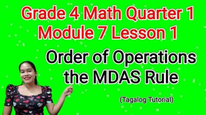What is mdas rule in mathematics?