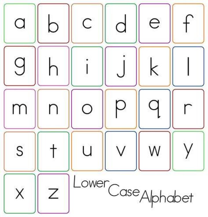 What lower case letter?