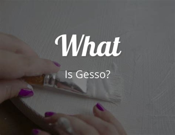 Whats gesso made of?