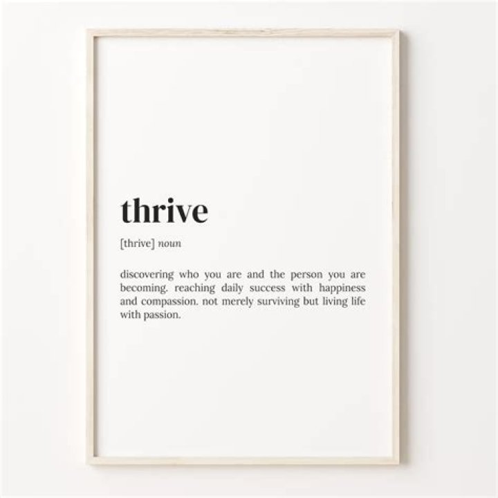 Whats the word for thrived?