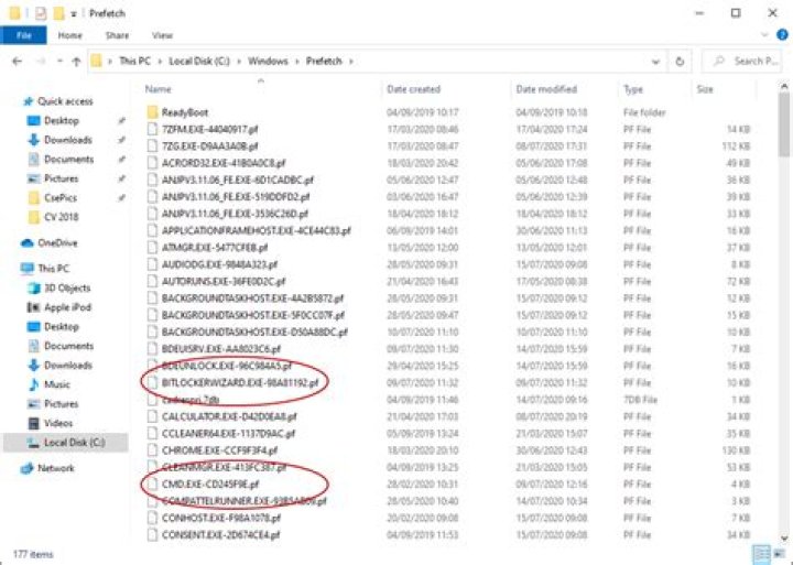 When are prefetch files created?