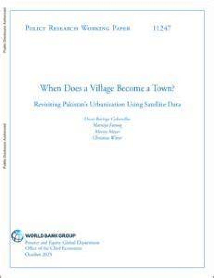 When does a village become a town?