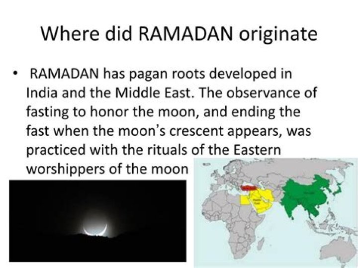 Where did ramadan originate?
