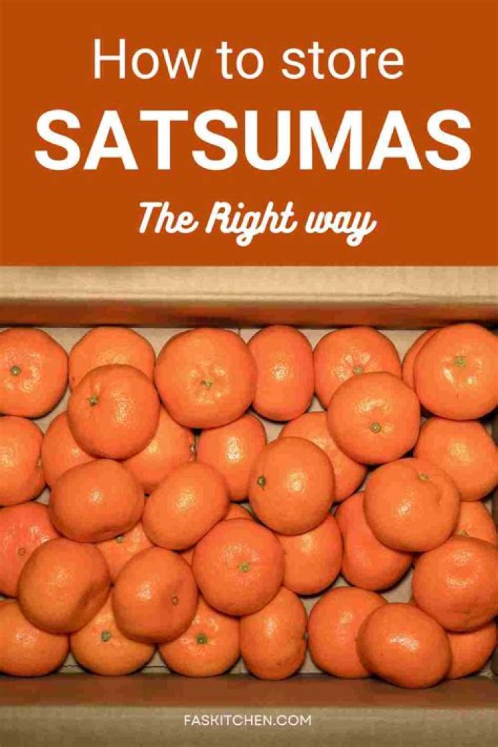 Where to store satsumas?