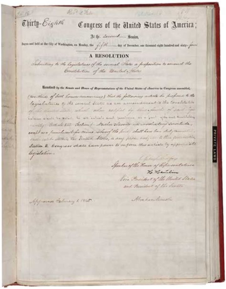 Which amendment abolished slavery in the us?