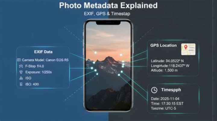Which metadata does a camera capture?