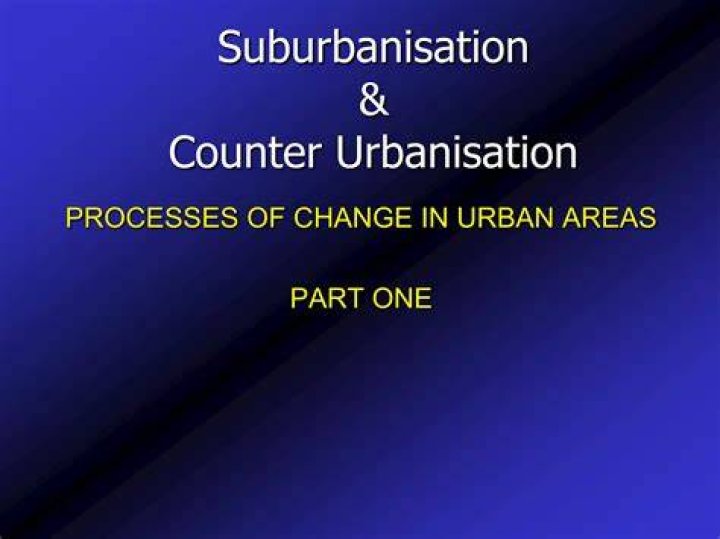 Why did suburbanisation occur?