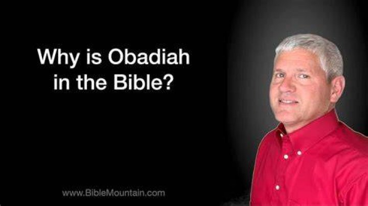 Why is obadiah in the bible?