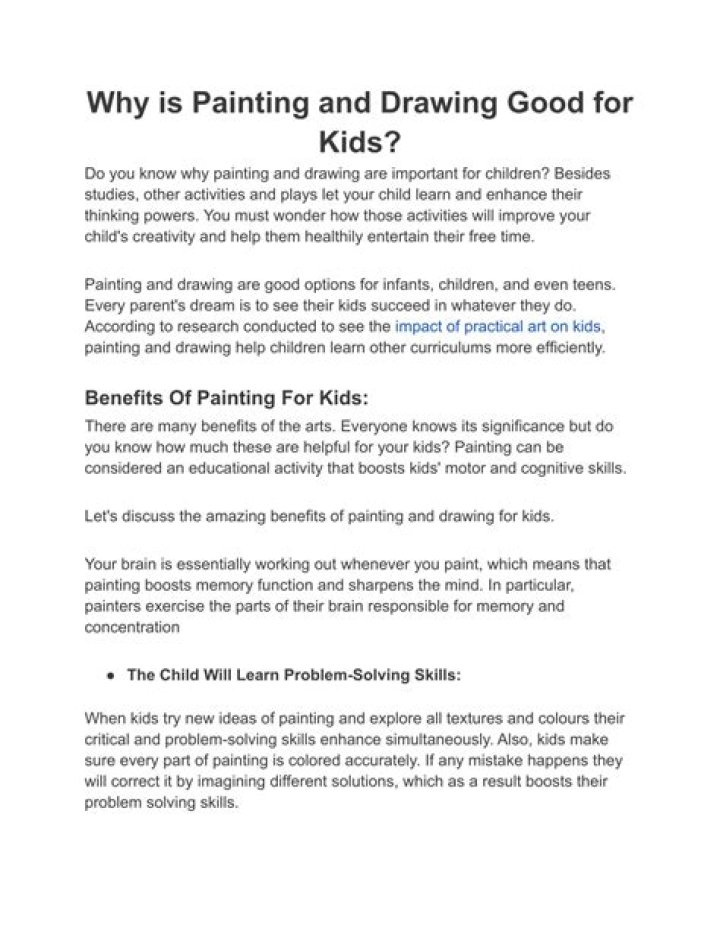 Why is painting so important?