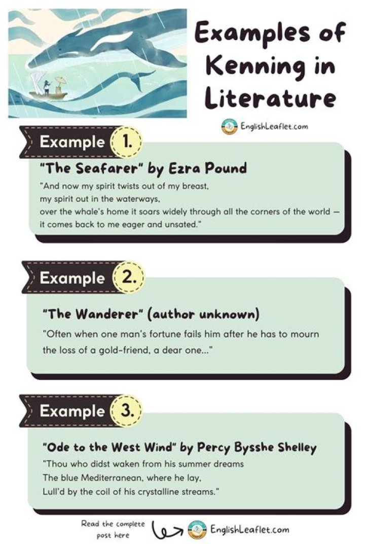Why use kenning in poetry?